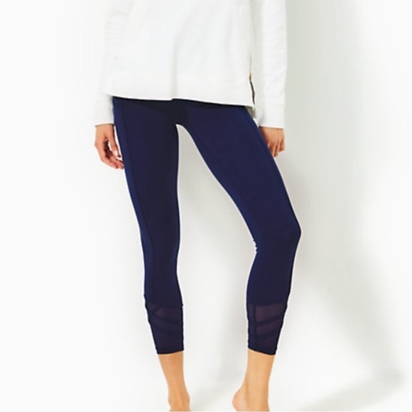 LILLY PULITZER UPF 50 Luxletic Weekender High Rise Legging Black Sz XS - Picture 1 of 16